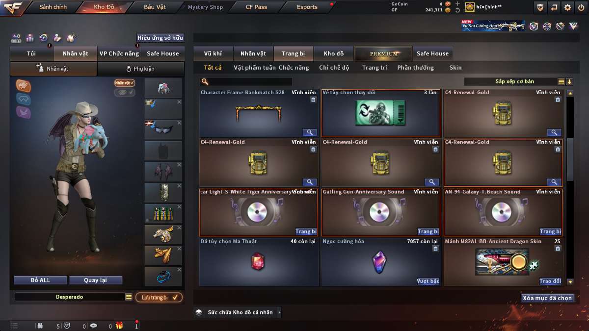 shop acc cf uy tin gia re